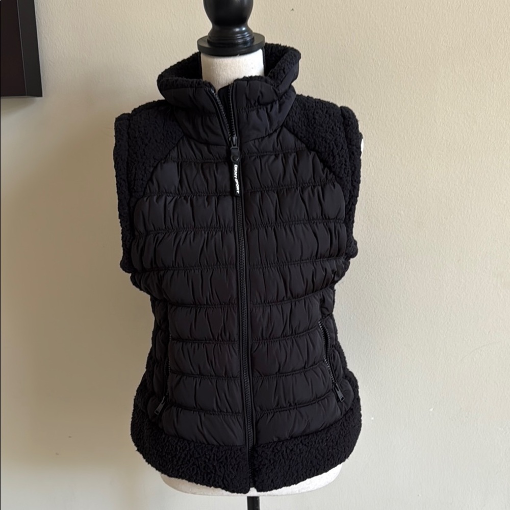 Women's Black Quilted Vest
